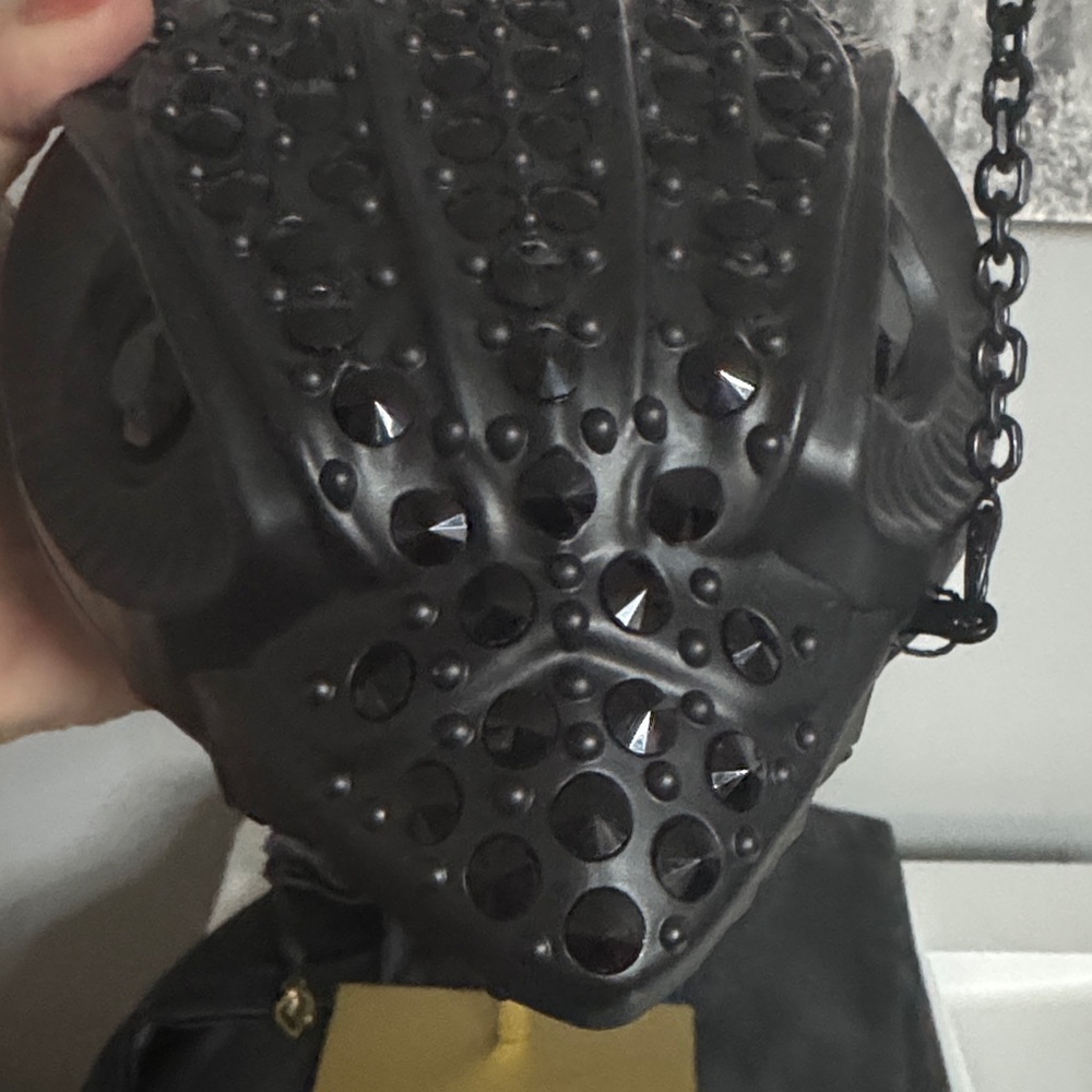 Kurt Geiger Black Embellished Eagle Head Bag - Picture 12 of 15